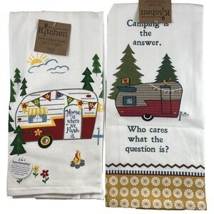 Kay Dee Designs Retro Camper RV Bundle Kitchen Towels 1 Dual Purpose 1 Tea Towel